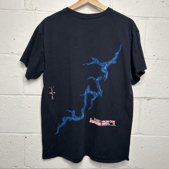 Travis Scott Cactus Jack For Fragment "Danger" T-Shirt - Picture 2 of 4